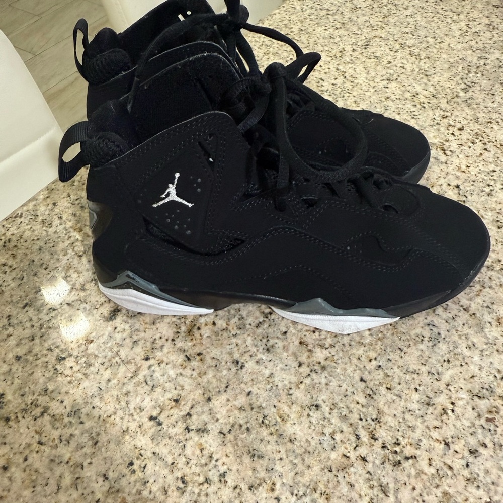 Jordan Kids Black and White Sneakers